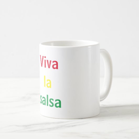 viva la salsa koffiemok (Voorkant rechts)