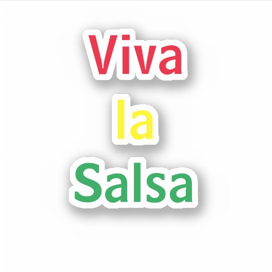 viva la salsa sticker (Voorkant)