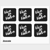Viva La V Vierkante Sticker (Vel)