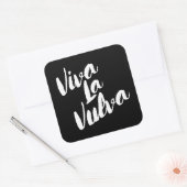 Viva La V Vierkante Sticker (Envelop)