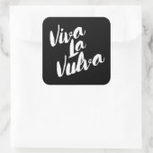 Viva La V Vierkante Sticker (Tas)