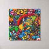 Viva La Vida By Squid Fear City (.75) Canvas Afdruk (Voorkant)