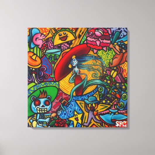 Viva La Vida By Squid Fear City (.75) Canvas Afdruk (Voorkant)