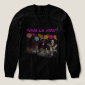 Viva la Vida Gothic Feest Langarmshirt Tri-Blend Shirt (Voorkant)