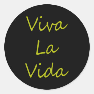 Viva La Vida Korte Mouw Ronde Sticker