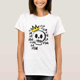 Viva La Vida Schedel T-Shirt – Krachtige Grafische