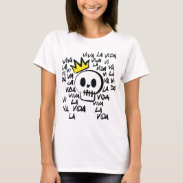 Viva La Vida Schedel T-Shirt – Krachtige Grafische