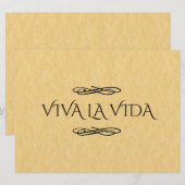 Viva La Vida Sign | Live Life Sign (Voorkant / Achterkant)