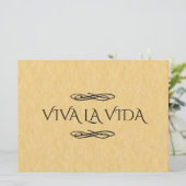 Viva La Vida Sign | Live Life Sign (Staand voorkant)