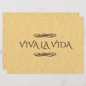 Viva La Vida Sign | Live Life Sign (Voorkant / Achterkant)