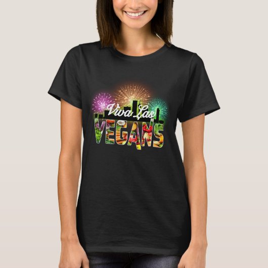 Viva Las Vegans T-shirt (Voorkant)