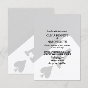 Viva Las Vegas Casino Card Wedding Invitation Kaart