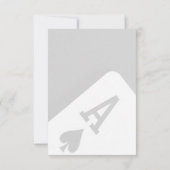 Viva Las Vegas Casino Kaart huwelijksuitnodiging (Achterkant)