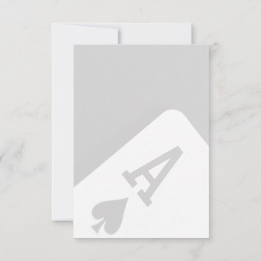 Viva Las Vegas Casino Kaart huwelijksuitnodiging (Achterkant)