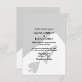 Viva Las Vegas Casino Kaart huwelijksuitnodiging (Voorkant / Achterkant)