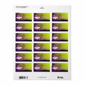 Viva Las Vegas Destination Wedding Address Etiket (Full Sheet)