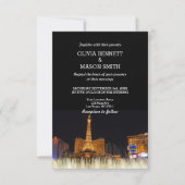 Viva Las Vegas Destination Wedding Invitation Kaart (Voorkant)