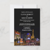 Viva Las Vegas Destination Wedding Invitation Kaart (Voorkant)