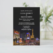 Viva Las Vegas Destination Wedding Invitation Kaart (Staand voorkant)