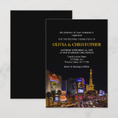 Viva Las Vegas Destination Wedding Invitation Kaart (Voorkant / Achterkant)