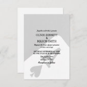 Viva Las Vegas Destination Wedding Invitation Kaart (Voorkant / Achterkant)