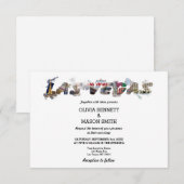 Viva Las Vegas Destination Wedding Invitation Kaart (Voorkant / Achterkant)
