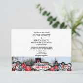 Viva Las Vegas Destination Wedding Invitation Kaart (Staand voorkant)