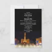 Viva Las Vegas Destination Wedding Invitation Kaart (Voorkant)