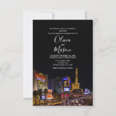 Viva Las Vegas Destination Wedding Invitation Kaart (Voorkant)