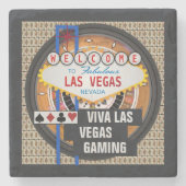 Viva Las Vegas Gaming Stenen Onderzetter (Voorkant)