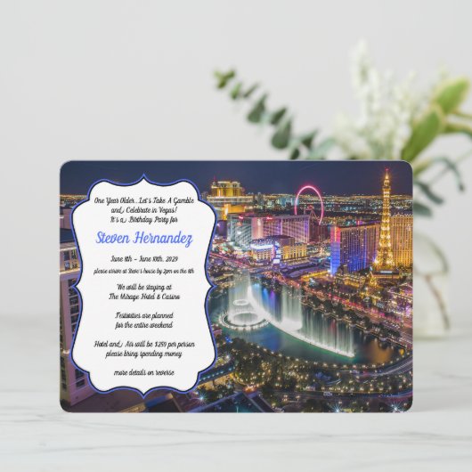 Viva Las Vegas Kaart (Staand voorkant)