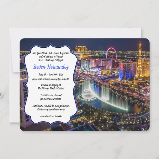 Viva Las Vegas Kaart (Voorkant)