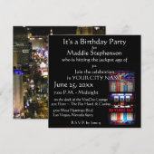 Viva Las Vegas Slot Machine Party Kaart (Voorkant / Achterkant)