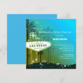 Viva Las Vegas vrijgezellenfeest Kaart (Voorkant / Achterkant)