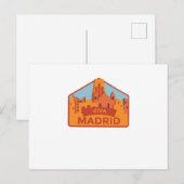 Viva Madrid Spain City Travel Gift Briefkaart (Voorkant / Achterkant)