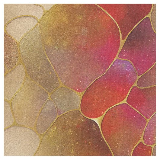 Viva Magenta 2023 abstracte verbinding Stof (Close Up)