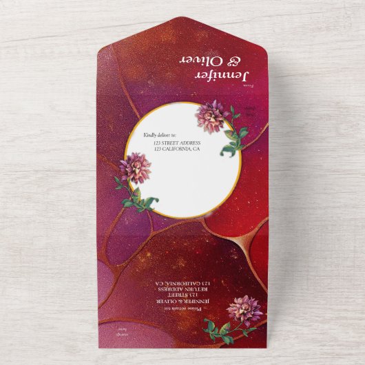 Viva Magenta 2023 in één uitnodiging (Buitenkant)