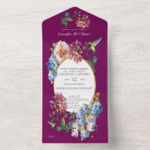 Viva Magenta All In One Uitnodiging (Binnen)