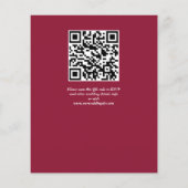 Viva magenta burgundy rozen budget nodigt u uit (Achterkant)