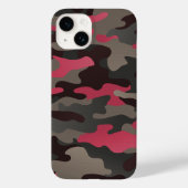 Viva Magenta en Gray Camo Case-Mate iPhone Case (Achterkant)
