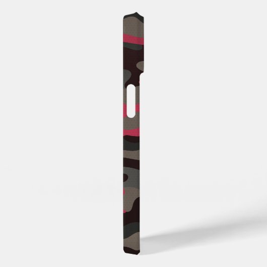 Viva Magenta en Gray Camo Case-Mate iPhone Case (Achterkant / Rechts)
