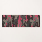 Viva Magenta en Gray Camo Yoga Mat (Voorkant (horizontaal))