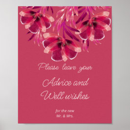 Viva Magenta, Floral Advice en Well wil Poster