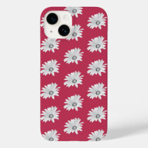 Viva Magenta Floral Daisy iPhone / iPad case