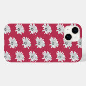 Viva Magenta Floral Daisy iPhone / iPad case (Achterkant (horizontaal))