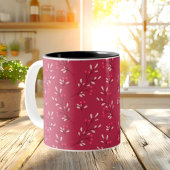 Viva Magenta Floral Pattern Mok