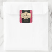 Viva magenta glans script body butter label (Tas)