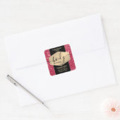 Viva magenta glans script body butter label (Envelop)