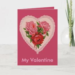 Viva Magenta Heart Rozen  Valentijn Feestdagen Kaart