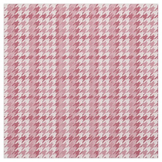 Viva Magenta Houndstooth Pattern Stof (Swatch)